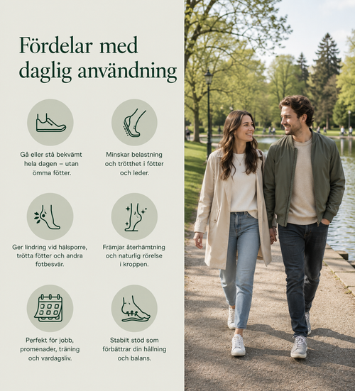 Stega Massagesulor — Komfort & Stöd